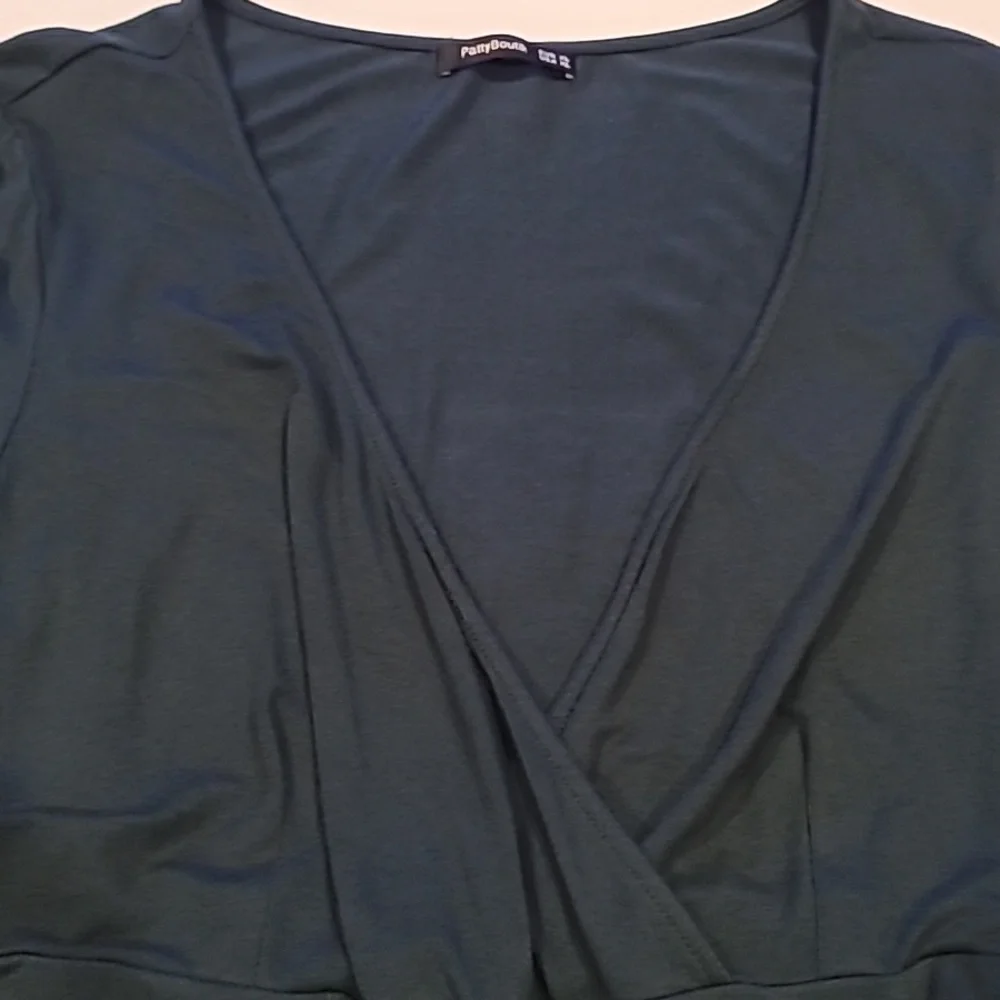 Patti Boutik Pullover Tunic Jersey Fabric Top Forest Green XL - Picture 9 of 11